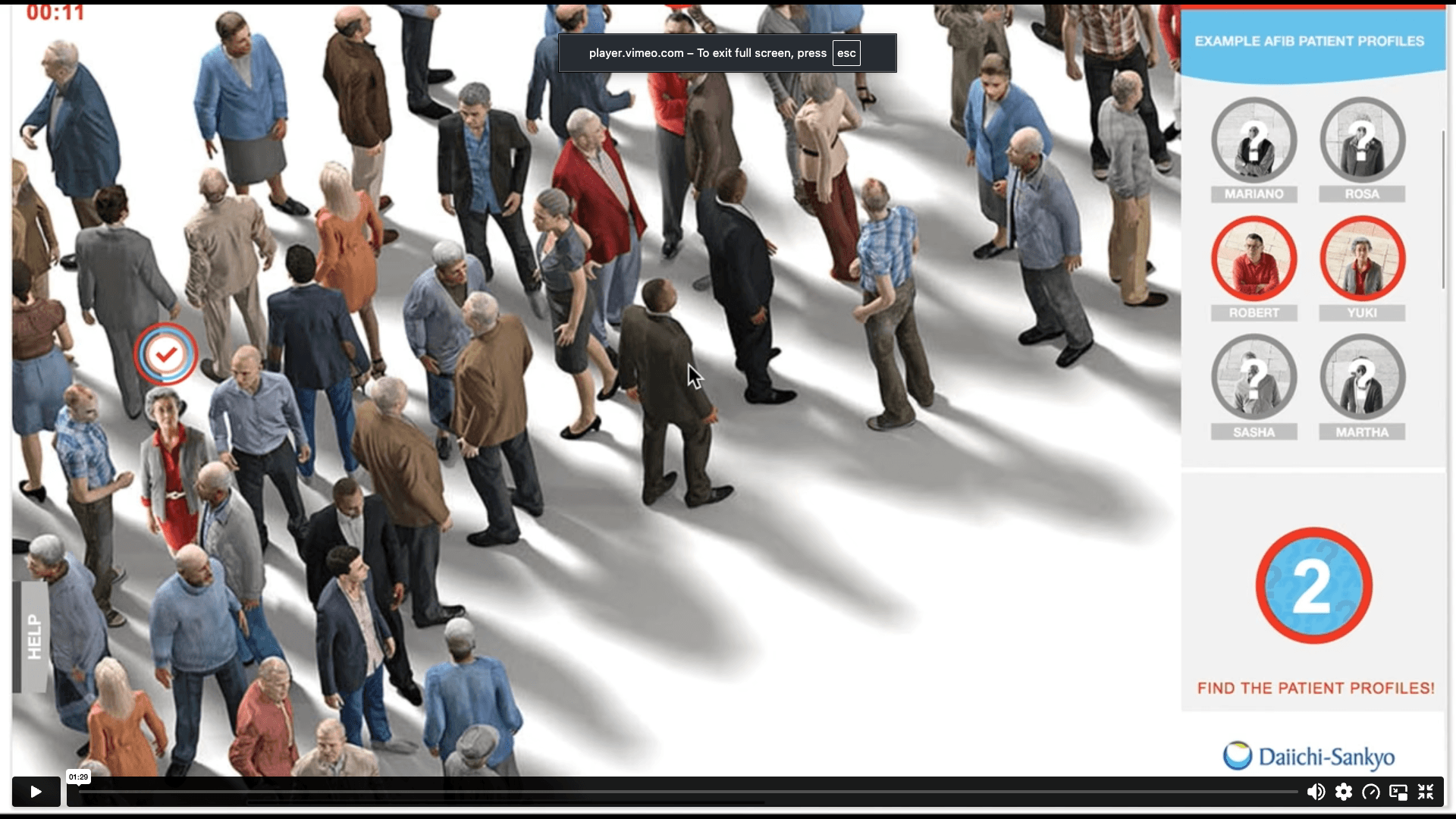 Edoxaban Kiosk Game screenshot 3