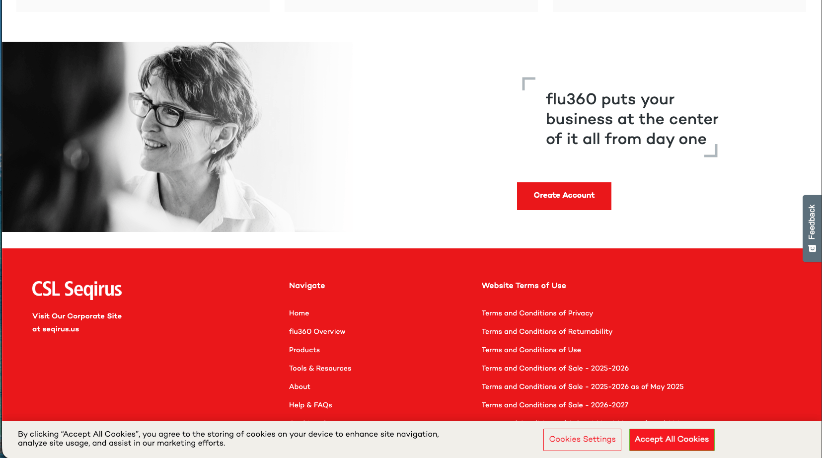 Flu360.com website screenshot 4
